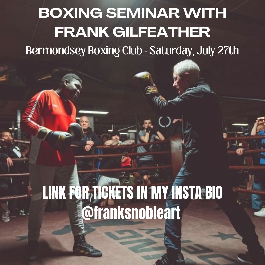 Heading to London at the end of the month. If you want to improve your boxing technique and skills, come along.