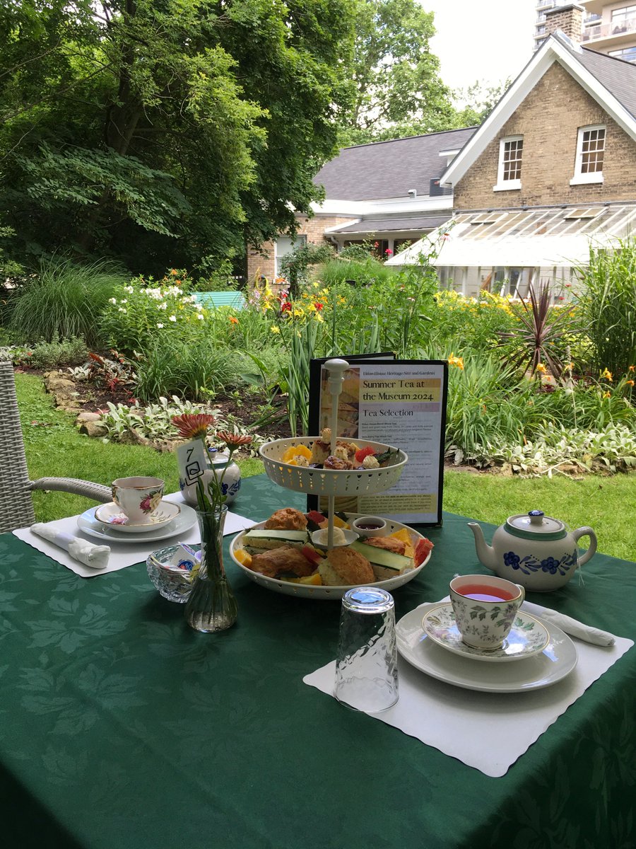 EldonHouse1834's tweet photo. Dearest gentle viewer, Tea Season is upon us at Eldon House. Visit our website to book for the full or light tea experiences: https://t.co/fqLIq8zZk4
#EldonHouse #Museum #LdnOnt #Bridgerton #Summer https://t.co/4YpOkSApwc