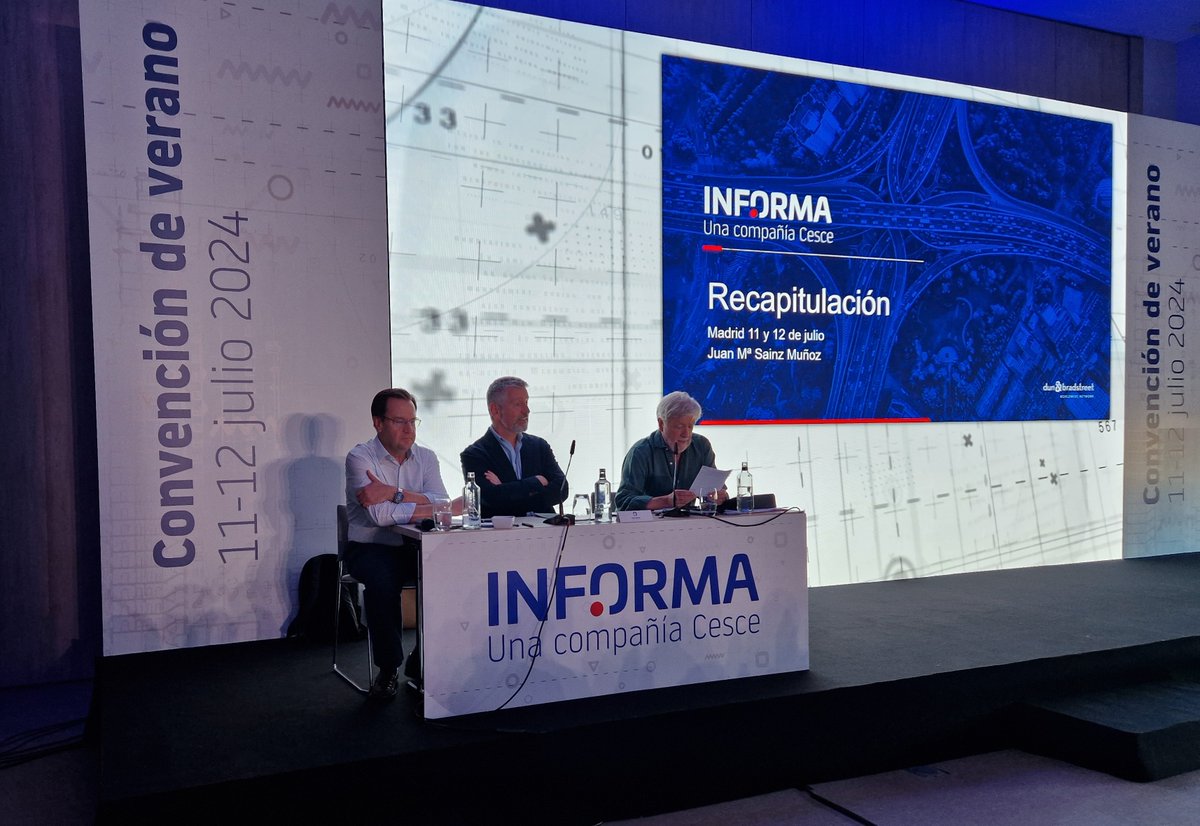 eInforma's tweet photo. 🔚 Finaliza la #ConvenciónComercial2024 de #INFORMA con Fernando Salazar, presidente de @cesce_es y de @informa.
¡Gracias por acompañarnos!
¡Nos vemos en la próxima edición!
#eInforma #BusinessByData https://t.co/4GKnOSZkkW