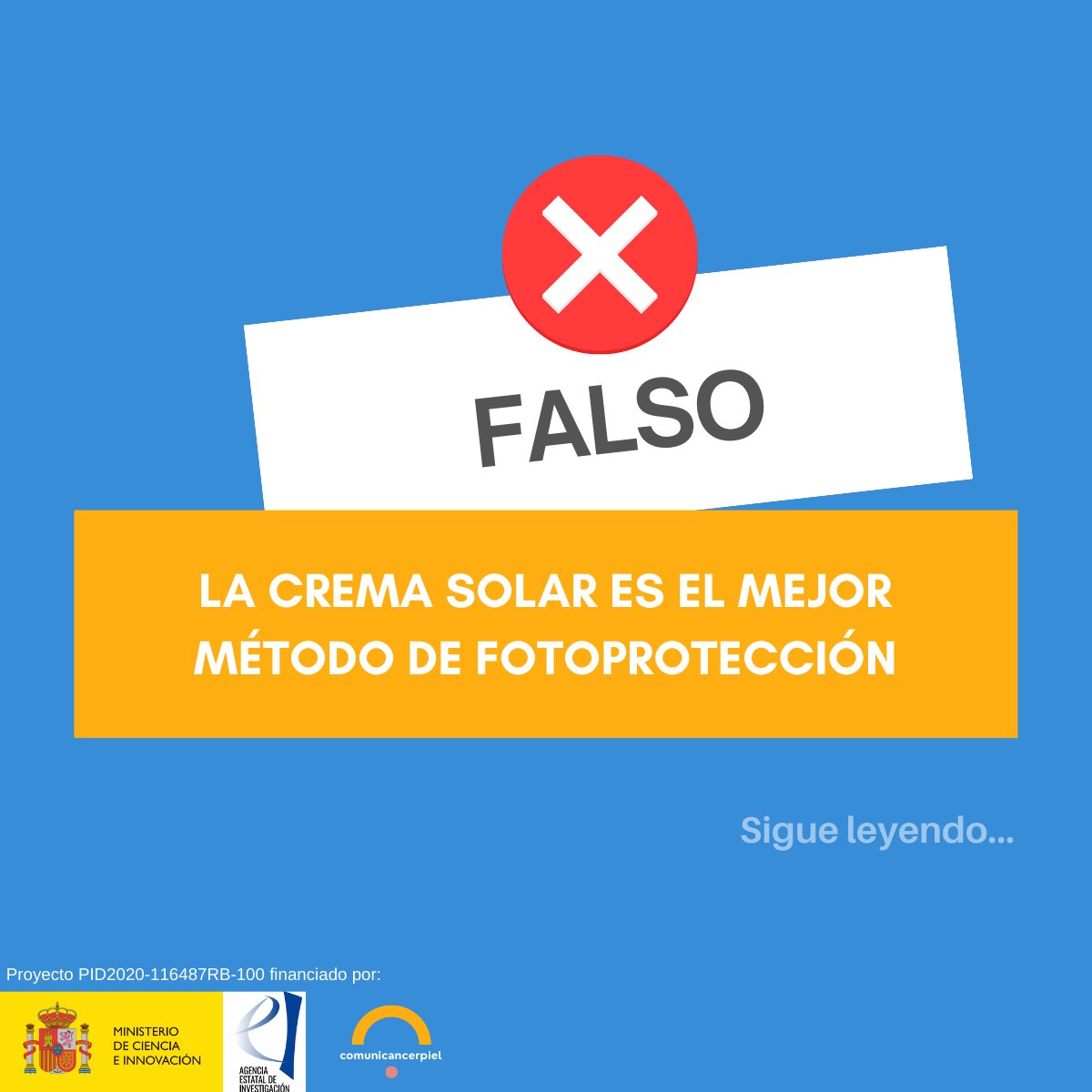 comunicancer's tweet photo. ❌La #cremasolar es el mejor método de fotoprotección
✅Para prevenir el envejecimiento y el cáncer de piel hay que combinar los distintos métodos🧴👕🧢😎🏖️
¡Descárgate gratis la App Sun Smart y sigue las indicaciones de protección solar! ➡️https://t.co/mBZUqESCSZ
#MadCool2024 https://t.co/ewog1KGvfs