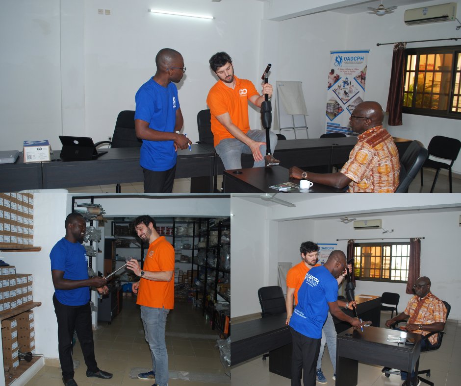 OADCPH a reçu Clément FAVIER, co-fondateur de <a href="/GOassistivetech/">GO Assistive Technology</a>  afin qu'il puisse connaître OADCPH, faire une démonstration de leur nouveau genou et de discuter d'une prochaine collaboration.