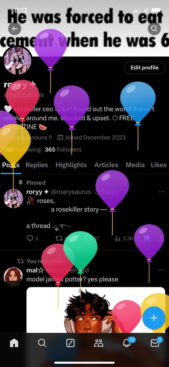 roarysaurus's tweet photo. yay balloons!!! https://t.co/e5nYhu5MRu