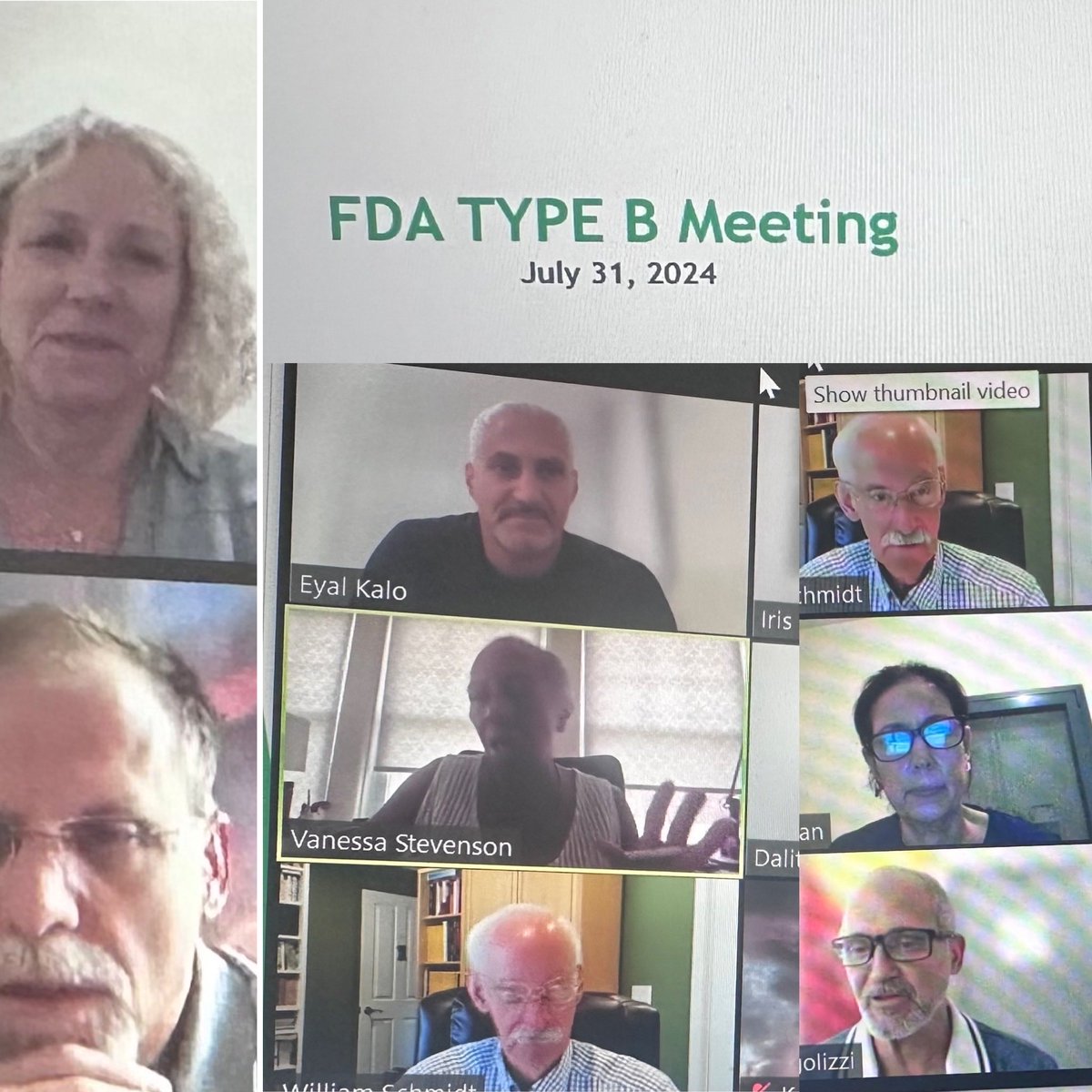 IrisBincovich's tweet photo. Preparation with the experts for Innocan Pharma’s meeting with the FDA……🙏🙏🙏 https://t.co/kFSyTk8kO9