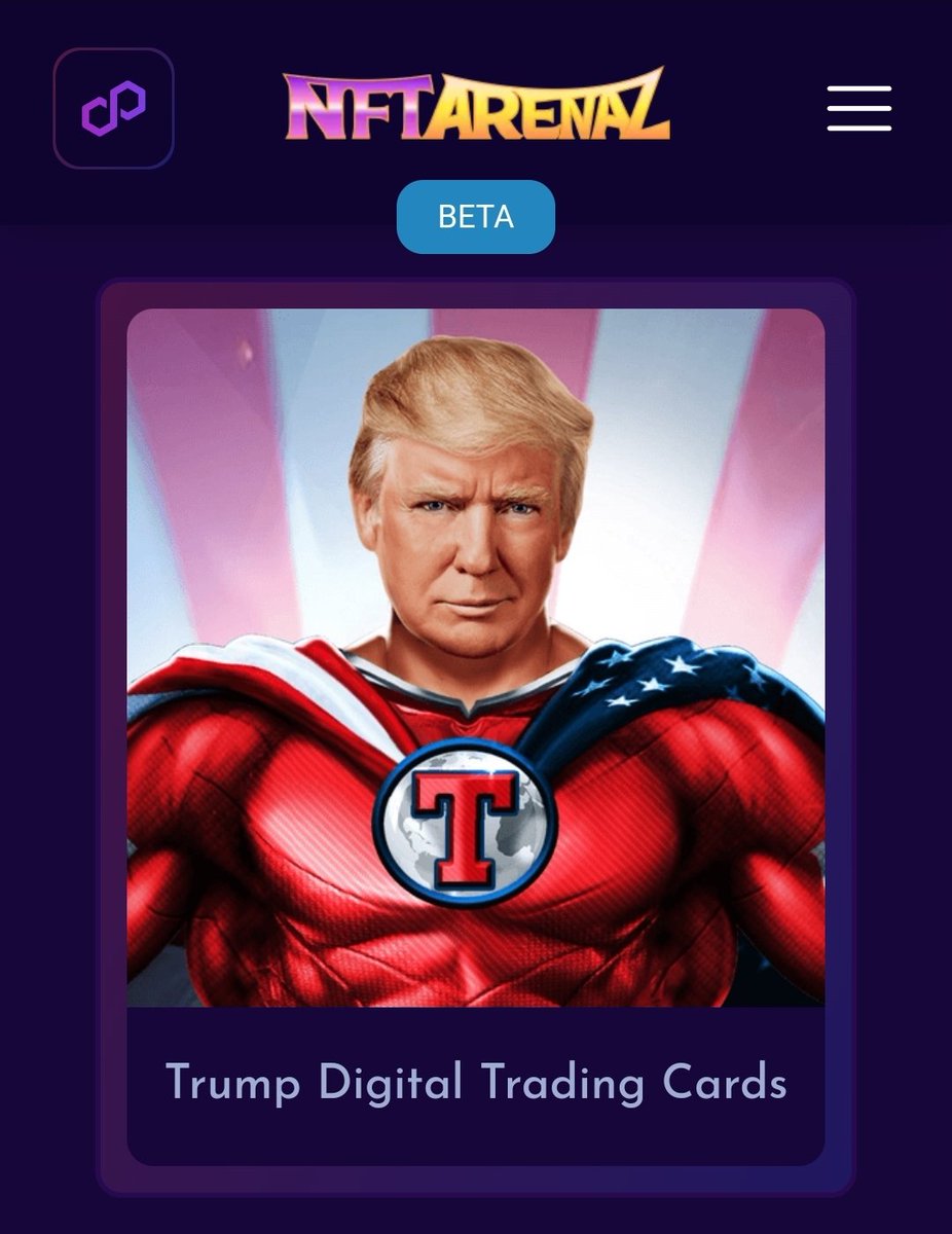 Now you can play with Trump Digital Cards at NFT Arenaz and compete for valuable prizes!