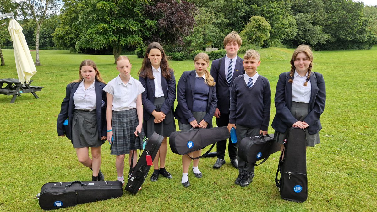 Ready for final rehearsal before concert this afternoon