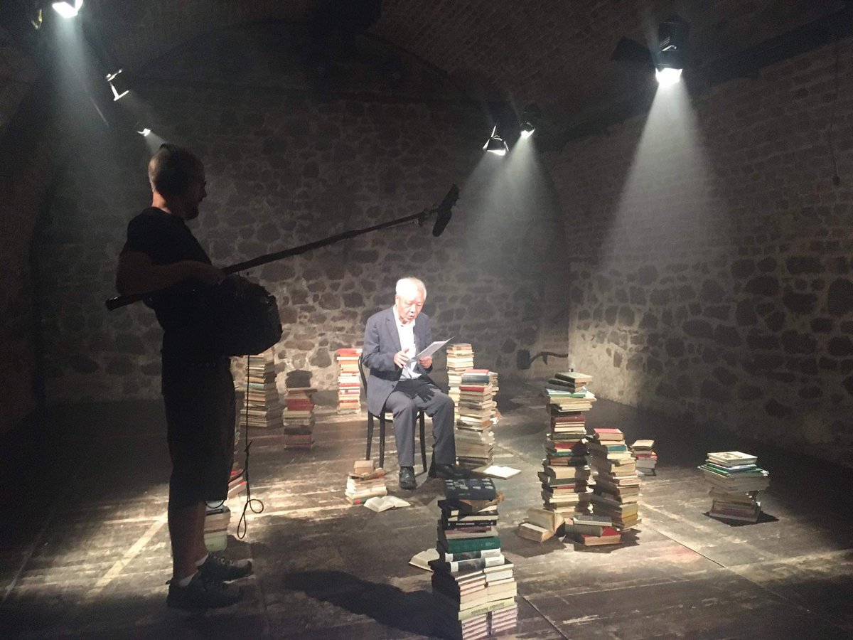 AuthorsMon's tweet photo. Filming with Taiwanese writer Xiang Yang. https://t.co/Om6xkK7bWw