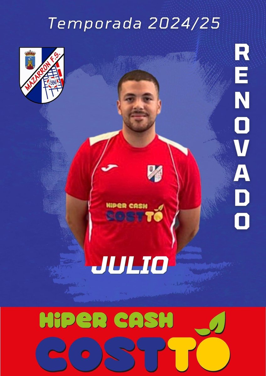 𝑹𝑬𝑵𝑶𝑽𝑨𝑪𝑰𝑶𝑵 🐂💪🏼

1️⃣9️⃣ Julio 

Otro de la casa que renueva.

Julio Henares se ha consagrado esta temporada como el mejor pivot de la categoría, su mejor cualidad es el juego de espaldas, su intensidad y hacer jugar a sus compañeros.

Uno de los goleadores del equipo.