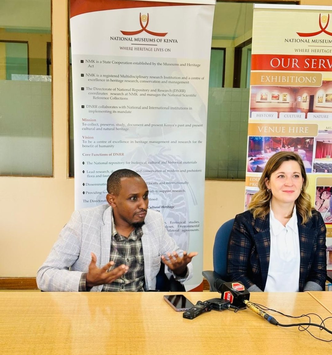 Earlier today, I attended a press conference launching our new paper on the future of ancient DNA studies in Africa. I urged the Kenyan youth to venture into science, leveraging the <a href="/museumsofkenya/">National Museums of Kenya</a> global standing &amp; scientific partnerships. #DNAIROBI #ScienceForAll  <a href="/palaeobeth/">Dr. Ebeth Sawchuk</a>