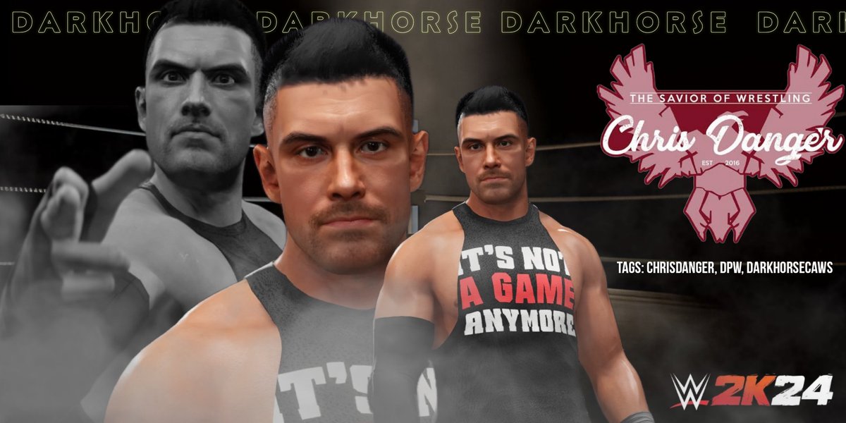 RochDeBruyn1's tweet photo. @thechrisdenker Chris Danger is now available on CC. Comes with Toxic Danger trons and a pretty sweet entrance #wwe2k24 @deadlockpro @WWEgames #smacktalks @BlitzActionYT https://t.co/EHegkpb7nO