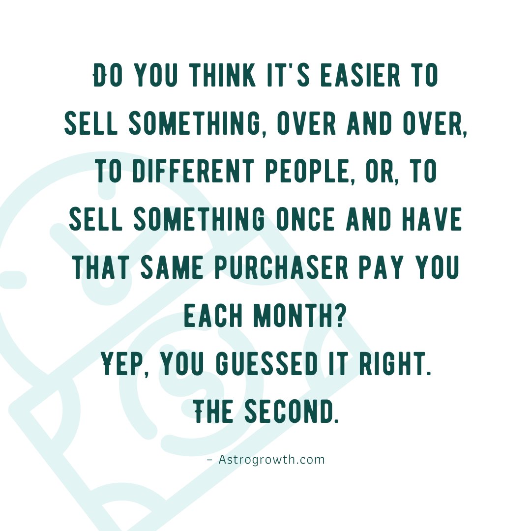 CYN_Ministries's tweet photo. Which is easier: selling repeatedly to new customers or selling once and getting paid monthly? You guessed it right! The second option is the way to go. Download our FREE eBook: "5 Tips On Improving Your Membership Site"  https://t.co/ITCzdlcWGC #MembershipSite #PassiveIncome https://t.co/isDgrBpSPe