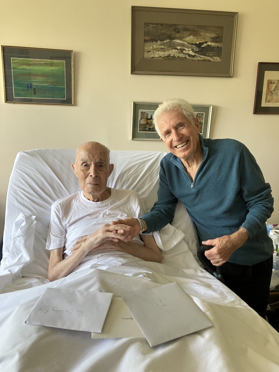 Thegeorgelayton's tweet photo. Look at this:  
My friend David Graham aka "Yus M'Lady Parker", "Grandpa Pig", original Dalek voice - celebrating his 99th!! Birthday yesterday .  He is still recording "Peppa Pig".  What a career &amp; what a legend!!
Proud to call him my friend.
Happy Birthday, David!!! xxx https://t.co/bbD4ixxeyX
