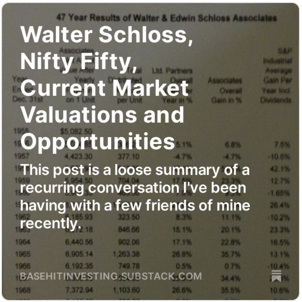 Wrote some thoughts on the general market conditions and the types of opportunities it might be creating over the next decade