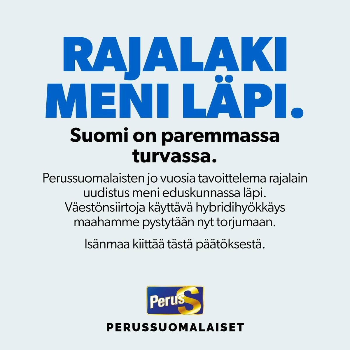 Perussuomalaiset tweet media