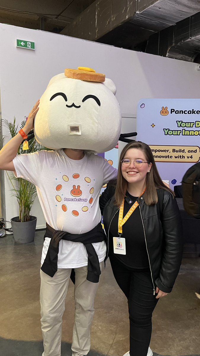 #PancakeSwapv4 so fun to meet you guys! 🥞💚