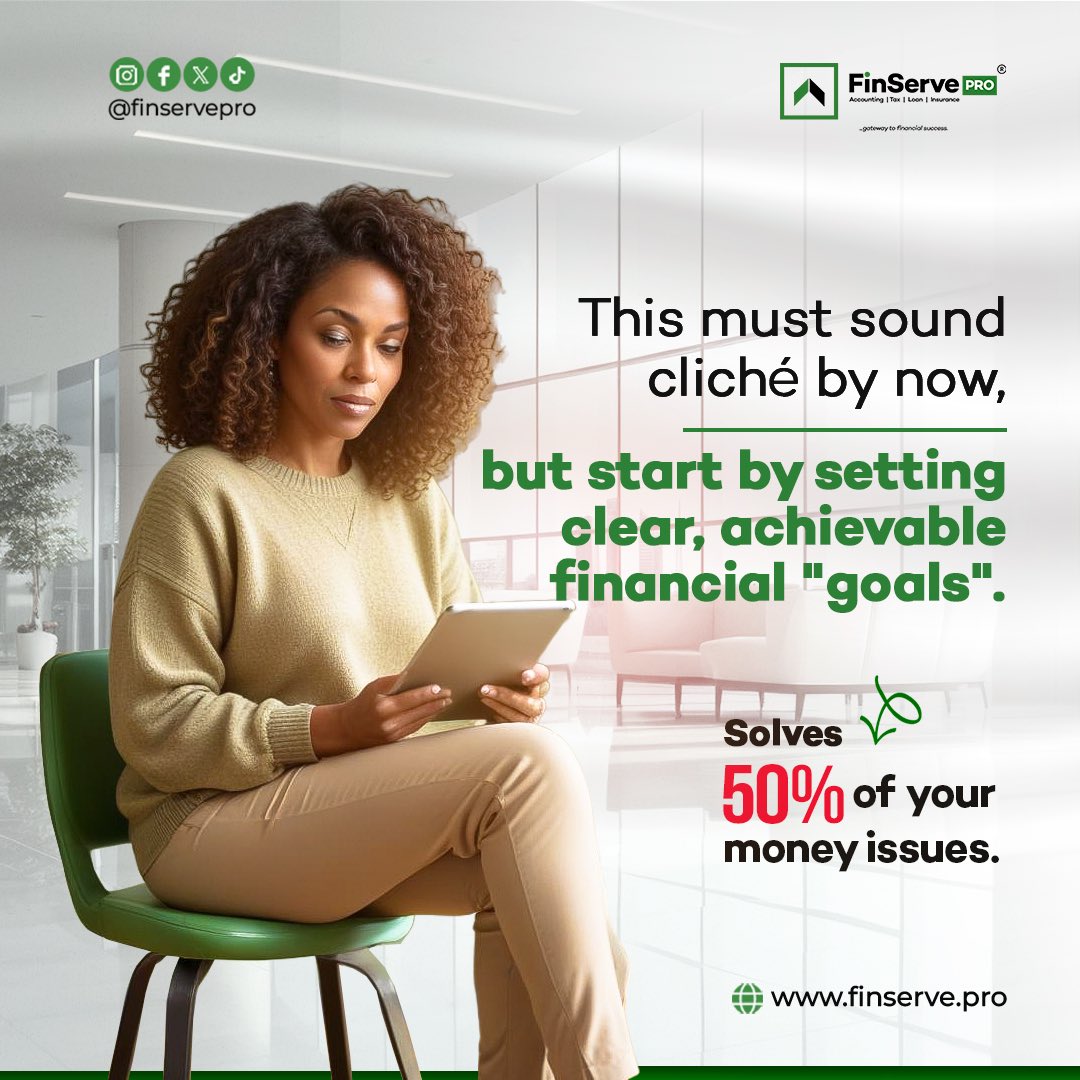 finservepro's tweet photo. Just START!
You must have heard this a million and one times, and there's no best way to say it.

Start by setting clear, achievable financial goals in order to save you from many troubles.

Visit https://t.co/4H5lYEL4W7 to get started
 
#finservepro #finserve #financeadvisor https://t.co/we4N6EytPK