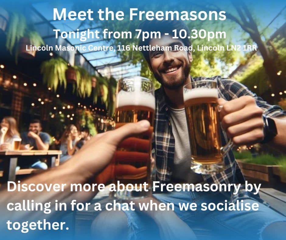 lincsmasonic's tweet photo. Question: How do I become a Freemason?
Answer: Ask a Freemason
#Lincolnshirefreemasons #Lincs2025 #friends #family #Freemasons #Lincs2025 #membershipchallenge https://t.co/WcxehG3ys6