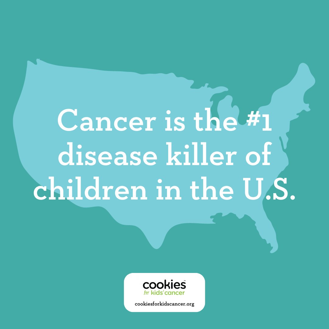 #DidYouKnow pediatric cancer is the #1 disease killer of children in the U.S.? Learn more facts by clicking the link in our bio. 🌎
.
#CookiesForKidsCancer #C4KC #ChildhoodCancerAwareness
