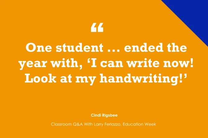 .  <a href="/CindiRigsbee/">Cindi Rigsbee</a> contributes to NEW <a href="/educationweek/">Education Week</a> post, ‘Magical': How One Teacher Describes a Pandemic-Recovery Moment edweek.org/teaching-learn…