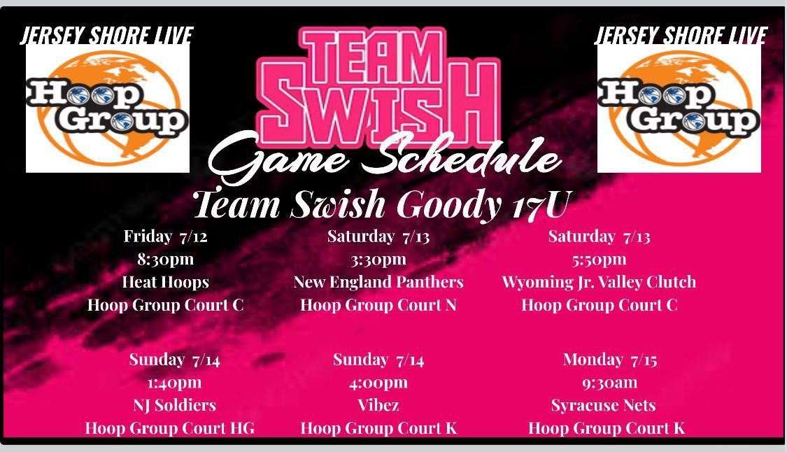 Can't wait to play with my team this weekend at Hoop Group #jerseyshorelive this weekend.  Come check us out.

<a href="/CoachMegBarber/">Meg Barber</a> <a href="/_harveyk/">Karin Harvey</a> <a href="/GarrettCoach/">CoachGarrett</a> <a href="/CoachDay20/">Lynda Day</a> @CoachHJacobs <a href="/Coach_Shields1/">Brittany Shields</a> @coachWPU <a href="/klew1334/">Kelly Baskow</a> <a href="/CoachKate_Lynch/">Kate Lynch</a> <a href="/CoachCburns/">Courtney Burns</a> <a href="/coachdanraymond/">Daniel Raymond</a> <a href="/Coach_MattAllen/">Matt Allen</a>