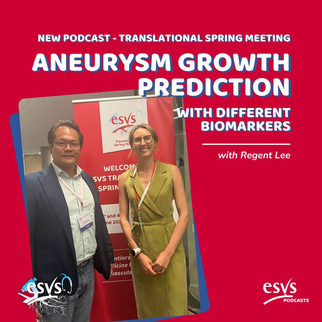 ESVS (@esvsmembership) on Twitter photo 🧬How can you use biomarkers to predict aneurysm growth?
<a href="/RegentLee/">Regent Lee</a> recently spoke about this topic during the Translational Spring Meeting in Stockholm. We were able to catch him and he goes through it all with us in this latest podcast!
🎙️Full podcast: open.spotify.com/show/4CiebfBej… 🧬How can you use biomarkers to predict aneurysm growth?
<a href="/RegentLee/">Regent Lee</a> recently spoke about this topic during the Translational Spring Meeting in Stockholm. We were able to catch him and he goes through it all with us in this latest podcast!
🎙️Full podcast: open.spotify.com/show/4CiebfBej…
