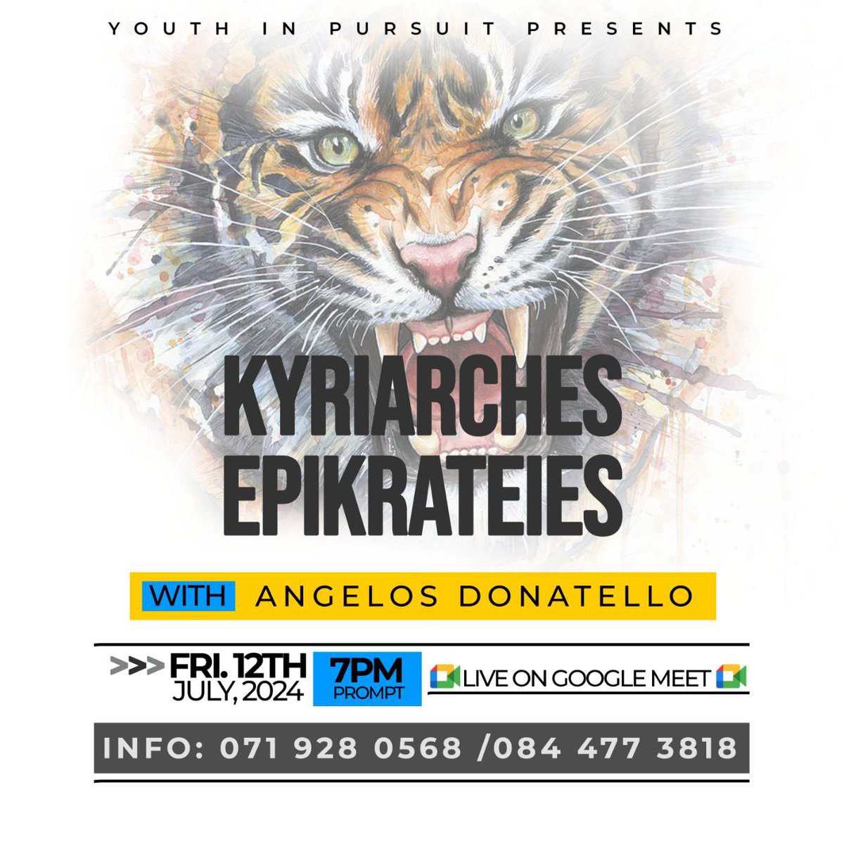 YouthIn_Pursuit's tweet photo. KYRIARCHES EPIKRATEIES : Greek- Dominating Territories!
“And God blessed them, and God said unto them, Be fruitful, and multiply, and replenish the earth, and subdue it: and have??
Join us tonight at 7pm for a Shackle-Shaking-Session!!!
#FlashyFriday https://t.co/pryGqQIDue