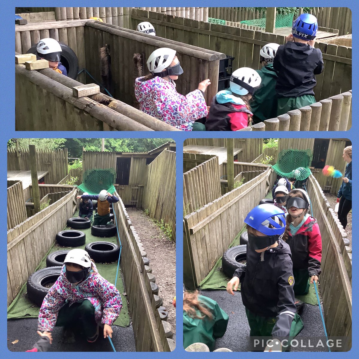 Ridge group had an amazing morning on their final day <a href="/RealRobinwood/">Robinwood Activity Centre</a> they started the morning with Nightline, navigating their way through the obstacle course blindfolded #tricky <a href="/Hollymountbury/">Holly Mount RC Primary</a>