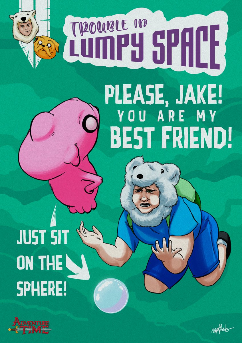 raphlsnts's tweet photo. #AdventureTime Trouble in Lumpy Space
Another Adventure Time art for anyone who still likes my drawings!
#Finn #Jake #FinnTheHuman #JakeTheDog #LumpySpace #LSP #AdventureTimeFanArt https://t.co/0G3cenXC7b
