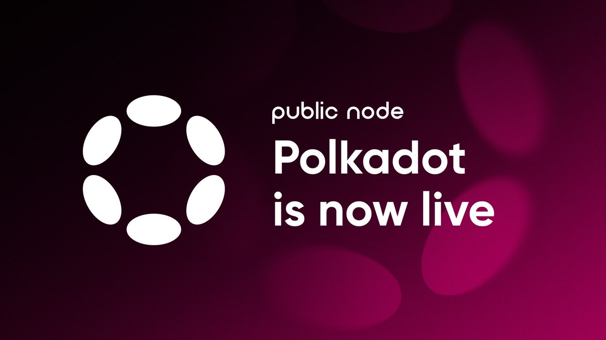 Allnodes's tweet photo. Now available on our #PublicNode platform: free RPC endpoints for @Polkadot 💢 This addition makes it easier for developers and users to access and explore.

🔭 Join today: https://t.co/6rbF9bNnlv https://t.co/HBlLW9FhiR