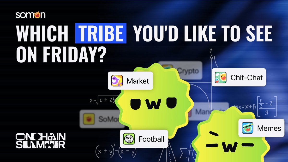 Dear SoMon App Users ₊˚.🎧 ✩｡☕ 💙

Which Tribe you'd like to see on Friday?
Comment below 👇

α : Public Mint Tribe Campaign will be launched on July 17th, NFT holders will have the priority to mint ...🤫