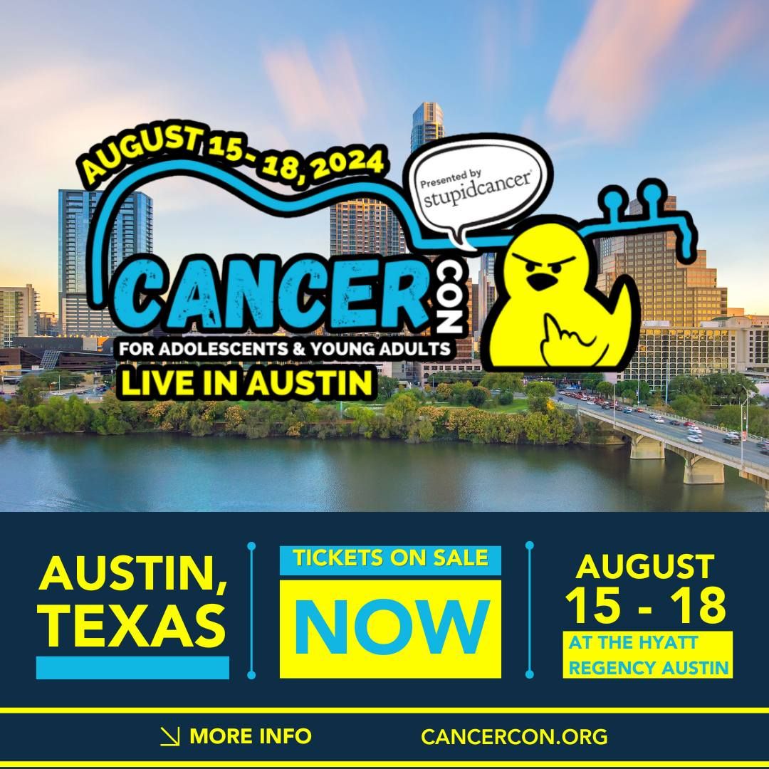 SurvivorsDay's tweet photo. If you’re an adolescent or young adult affected by cancer, @stupidcancer is having their annual CancerCon in Austin, TX on August 15-18.
#CCL24 #AYAware #AYA #CancerCon #AYAcancer #AYAcancersurvivors
https://t.co/fywDylueDw https://t.co/zbVZltJSj5