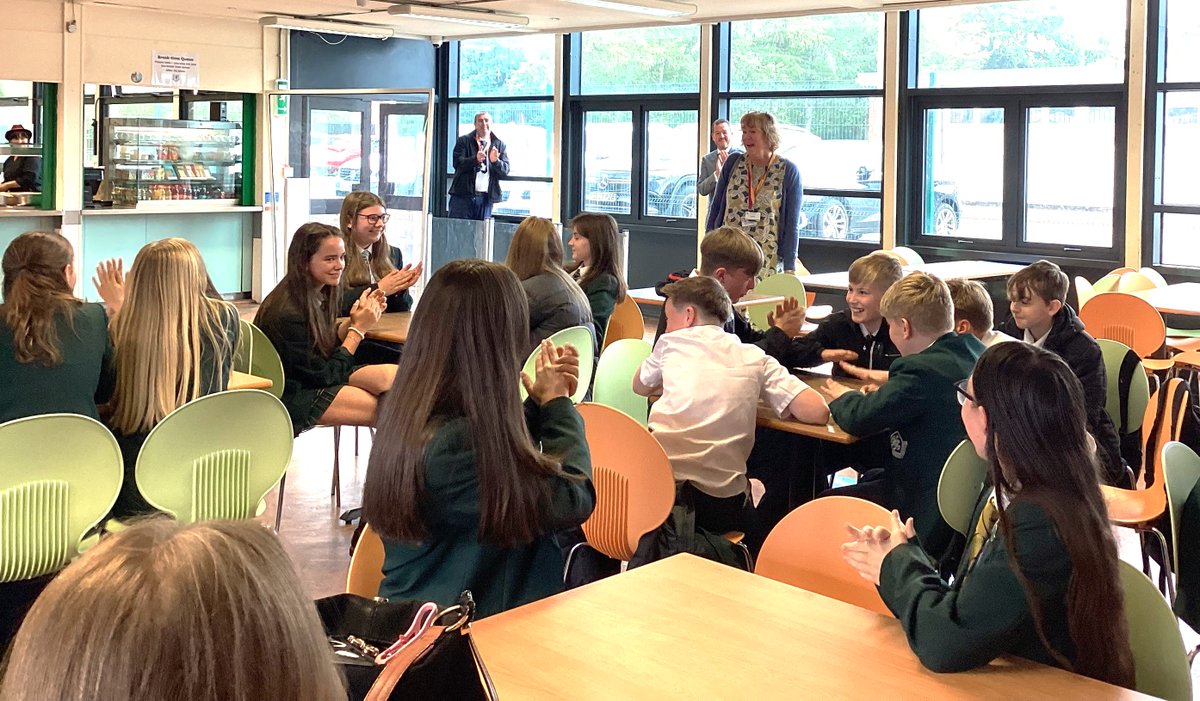 darlandhigh's tweet photo. Today we said an emotional farewell to Mrs Pritchard, Headteacher at @StPetersRossett . Mrs Pritchard started so many of our students on their educational journey and all of her former St Peter's students gathered together to wish her the best of luck in her retirement. https://t.co/D7i9fZjuOM