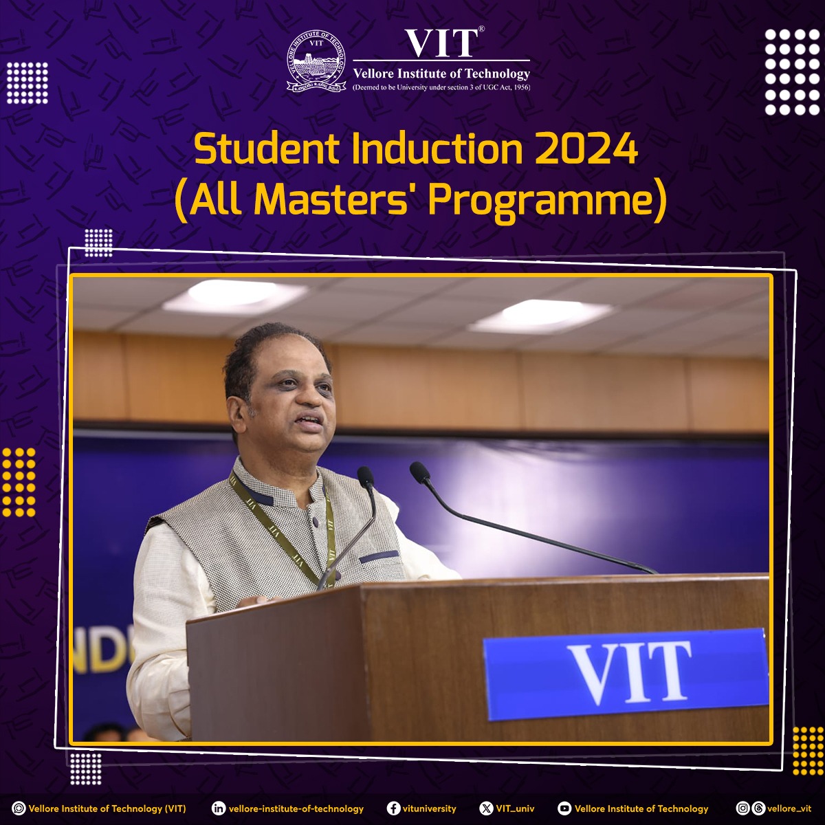 VIT_univ's tweet photo. Mastered it! Master’s Program!
The PG induction programme for https://t.co/ks7OeCMDku, https://t.co/aeWKSKzyXh., M.Des, MCA, and MSW started with an enthusiastic and heartwarming note.
#VIT #InductionProgramme #MastersDegree #PGInduction https://t.co/CSSpmw0yXN