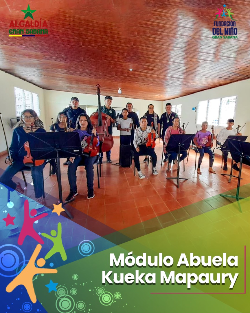 FDN_GranSabana's tweet photo. 🏤 Módulo Abuela Kueka Mapaury

🎻 Nuestros espacios serán la puerta a muchas entradas para nuestras niñas, niños y jóvenes que hacen vida en la Fundación del Niño.

🎶 Impulsamos el talento por esta cultura musical.

#LaPoesiaNosUne https://t.co/xrVajpFHQy