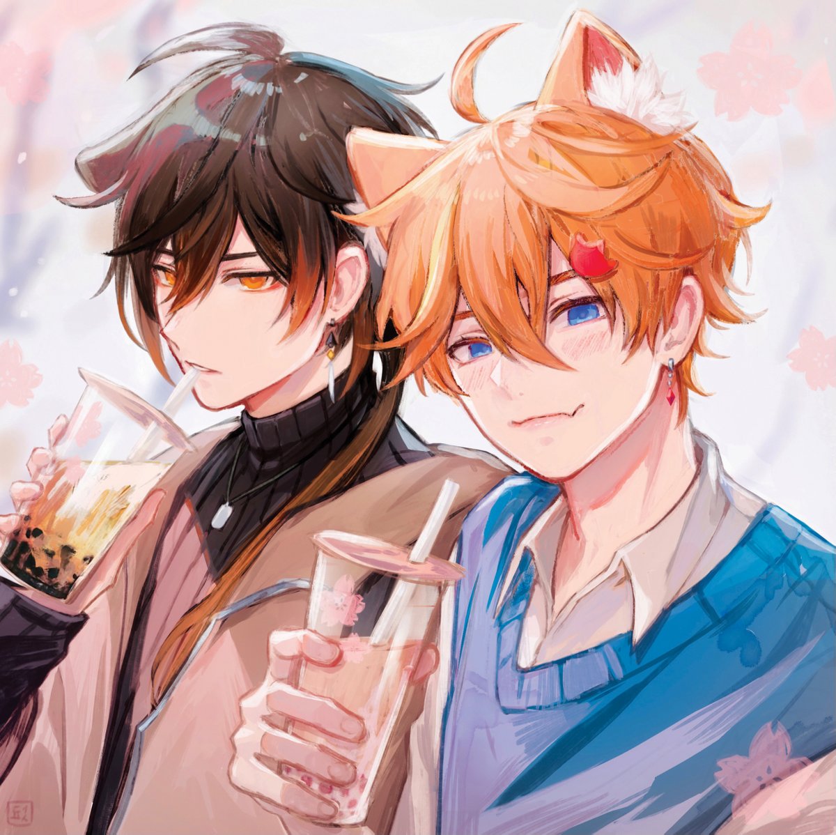 the piece i did for <a href="/tartaliteazine/">Moon in One’s Cup ❊ Aftersales Closed!</a> awhile back!🌸 #tartali