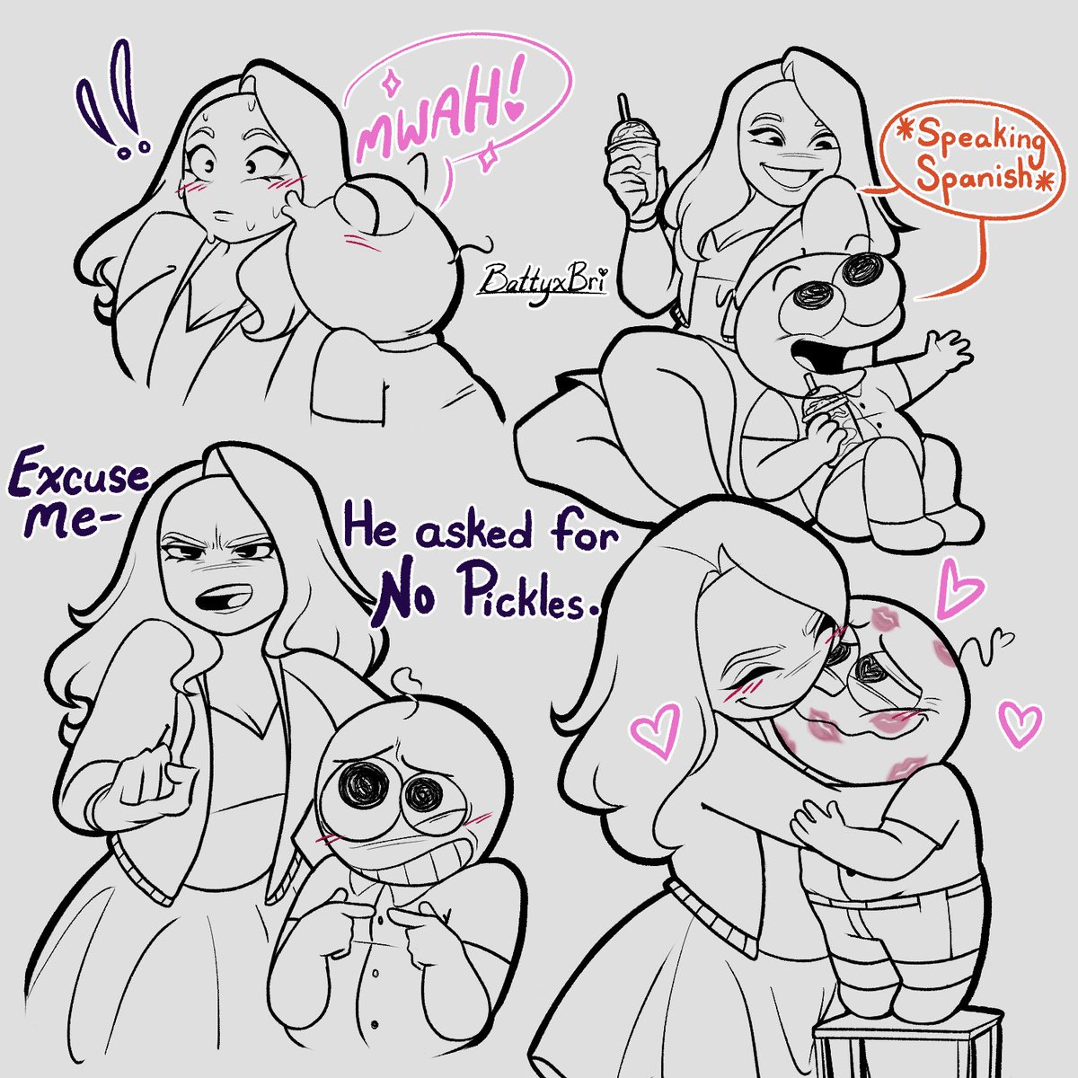 battyxbri's tweet image. Self shipping once again bc I have no shame and I love this little pink man
#smilingfriends #pimpimling