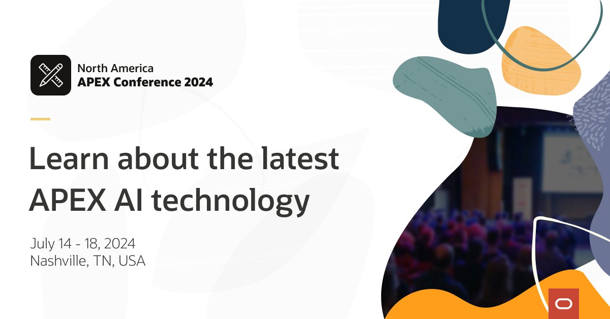 Whether you are new to APEX or an expert, join us to learn how to get productive quickly with the latest capabilities, including the new APEX AI Assistant. Learn more at social.ora.cl/6012i8l7u
