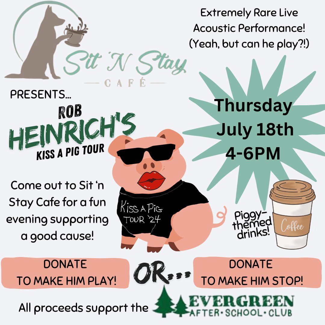 IndianaAreaSD's tweet photo. Come out to Sit n Stay Cafe on Thursday July 18th and make Superintendent Heinrich KISS a pig! https://t.co/4G63UXv7AV https://t.co/1iMXu7dhyn