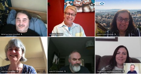 InclusiveNew's tweet photo. Great to meet Adult Disability Payment review Chair @Edelharris &amp; explore changes needed for people with Long Covid/ MECFS/ vaccine injury/ high clinical risk. Group formed via @inclusivenew, with @LongCovidScot @meactionscot @ukcvfamily &amp; @cv_cev members. Thanks for listening🙏 https://t.co/MjRolgvAO2