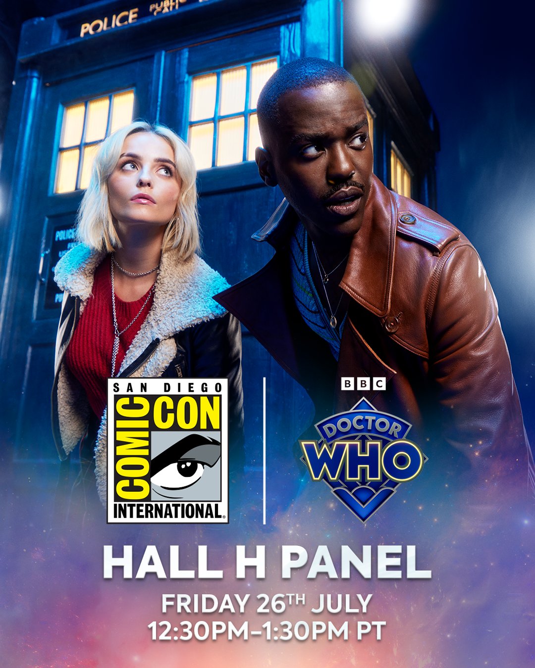 DOCTOR WHO: SAN DIEGO COMIC CON HALL H PANEL FRIDAY 26th JULY, 12:30pm-1:30pm PT