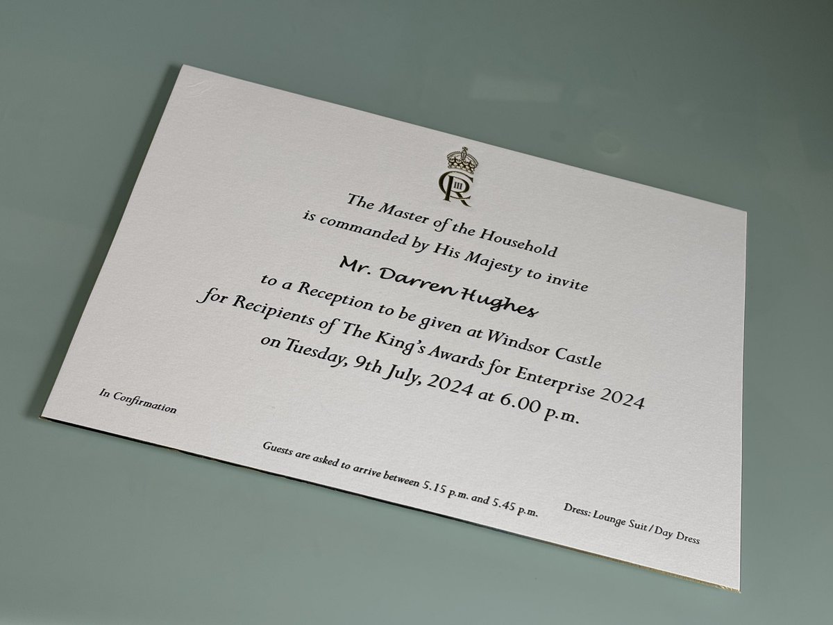 darrenhughesCC's tweet image. This week, I had the huge privilege of representing @_ConcreteCanvas in a reception at Windsor Castle to celebrate the winners of @TheKingsAwards for Enterprise.

I was also lucky enough to share our export story with His Majesty The King
#ConcreteCanvas #ExportingIsGreat