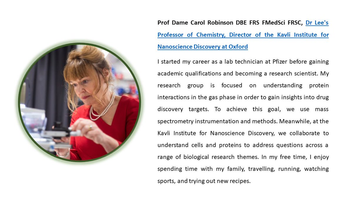 OxWiChem's tweet image. Concluding our pilot series with June, is a profile feature of Prof Dame Carol Robinson and Oxford Women in Chemistry Co-Chair 23-24, Shoba Laxmi. The name RedOxWiChem is derived from the fundamental chemical reaction: Reduction-Oxidation. #Oxfordchemistry