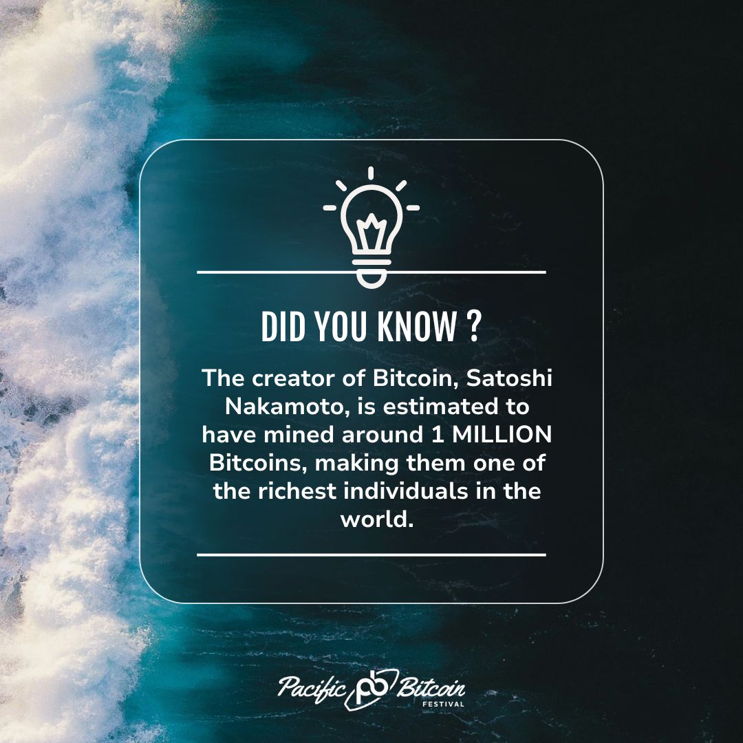 FUN FACT! 

If the current price of #Bitcoin is around $57,000, that would make Satoshi Nakamoto's fortune about $57,000,000,000 (57 billion USD) today. 😎