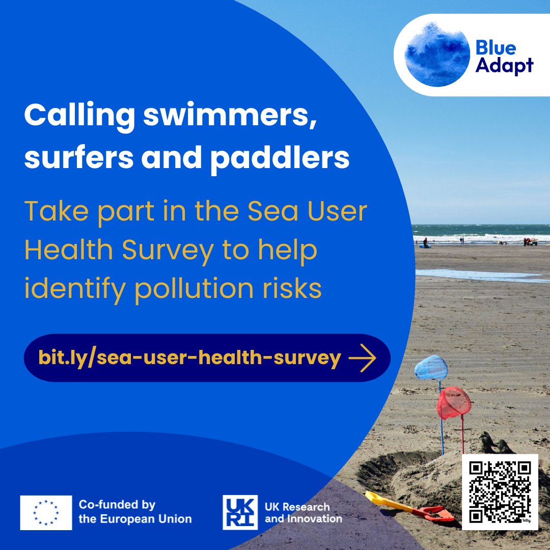 🚨We need your help🚨

Calling all Safer Seas and Rivers app users!

The same <a href="/UniofExeter/">University of Exeter</a> team that brought you the Beach Bums study is conducting a new study on our app, and would like to hear from you. Take part here: pulse.ly/7adghn2wkf #SeaUserHealthSurvey <a href="/BlueAdaptEu/">BlueAdaptEU</a>