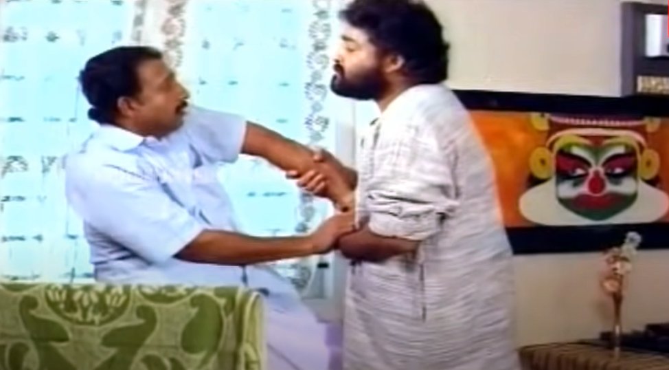 കലാമണ്ഡലത്തിൽ ചിക്കൻ ബിരിയാണി മാത്രമല്ല, പന്നി ഫ്രൈയും ഇടുക്കി ഗോൾഡും വിതരണം ചെയ്യണം. പിന്നെ, കമലദളം സിനിമയിൽ ഞാനടിച്ച വാറ്റും.
കേട്ടോടാ സെക്രട്ടറീ,
കൊന്നക്കുടി വേലായുധാ..!