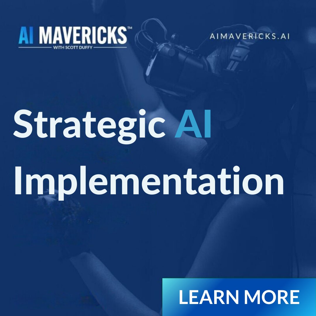 scottduffymedia's tweet image. ๐ Strategic Steps for AI Implementation ๐
To leverage AI effectively, focus on understanding your business goals, identifying obstacles, and using AI as a tool to solve these problems.
#AIMavericks #AIImplementation #BusinessStrategy #Innovation