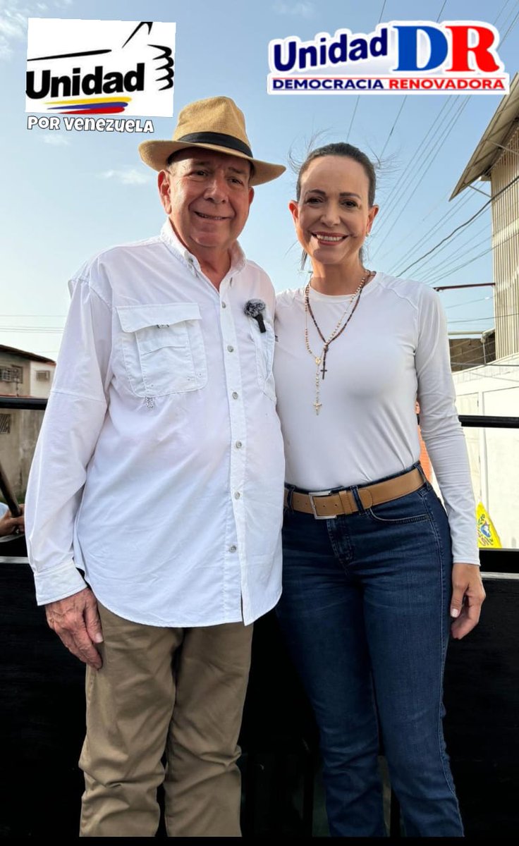 JOSÉ GARCIA URQUIOLA Y DEMOCRACIA RENOVADORA JUNTO A MARIA CORINA Y EDMUNDO GONZALEZ.  A solo 16 días de lograr la LIBERTAD de los Venezolanos. 
EL 28 EL 28 EL 28 todos  a VOTAR Y COBRAR. 
<a href="/MariaCorinaYA/">María Corina Machado</a> <a href="/EdmundoGU/">Edmundo González</a> 
<a href="/elirreverentejr/">Roberto Cassiram</a> <a href="/MiguelContigo/">MiguelÁngelRodríguez</a> 
<a href="/carlaangola/">Carla Angola TV</a> <a href="/CaraotaDigital/">Caraota Digital</a>