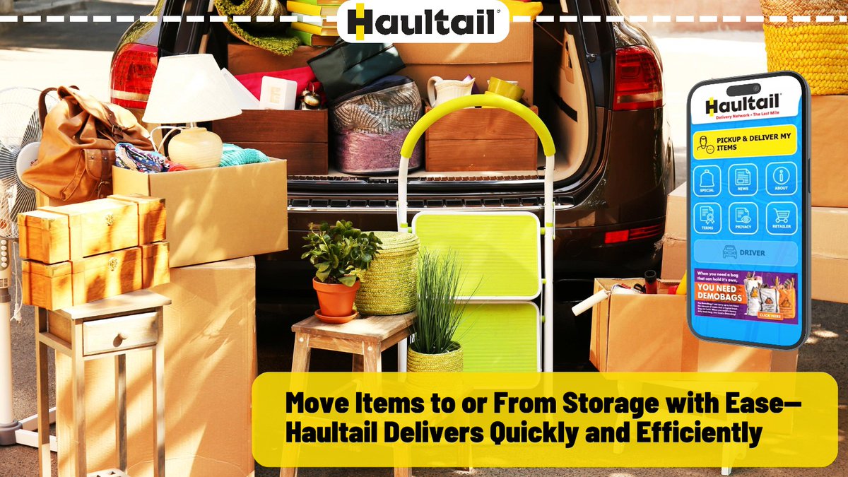 GSHoldingCorp's tweet image. Need to move items to or from storage? Haultail picks up and delivers quickly and efficiently. Save time and effort—schedule with the Haultail App now! Download app now haultail.com/download/

#GSHC #Haultail #storagesolution #deliveryservice #hauling