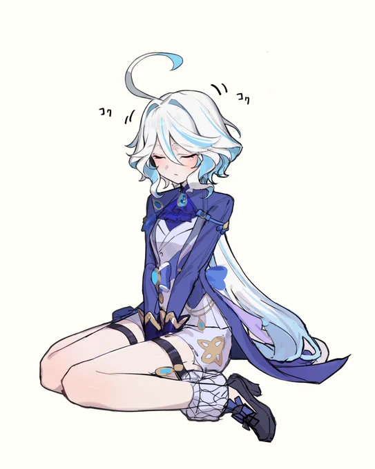 お眠なフリーナちゃん#原神 #フリーナ 