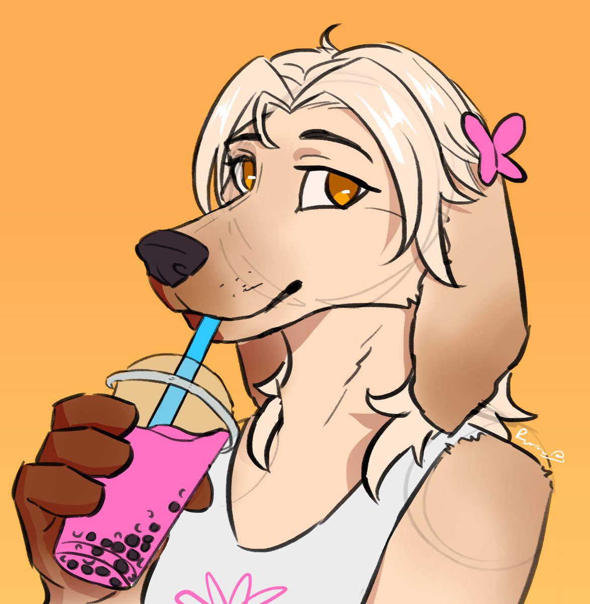 RuruTheStarRuby's tweet photo. Summer Doodle! 

#furryart #anthro #Fursona https://t.co/E1Dn9uT8JU