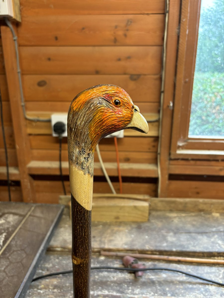 pathfinder1945's tweet photo. My English partridge in the making, and the finished article. https://t.co/abDBL1QHIV
